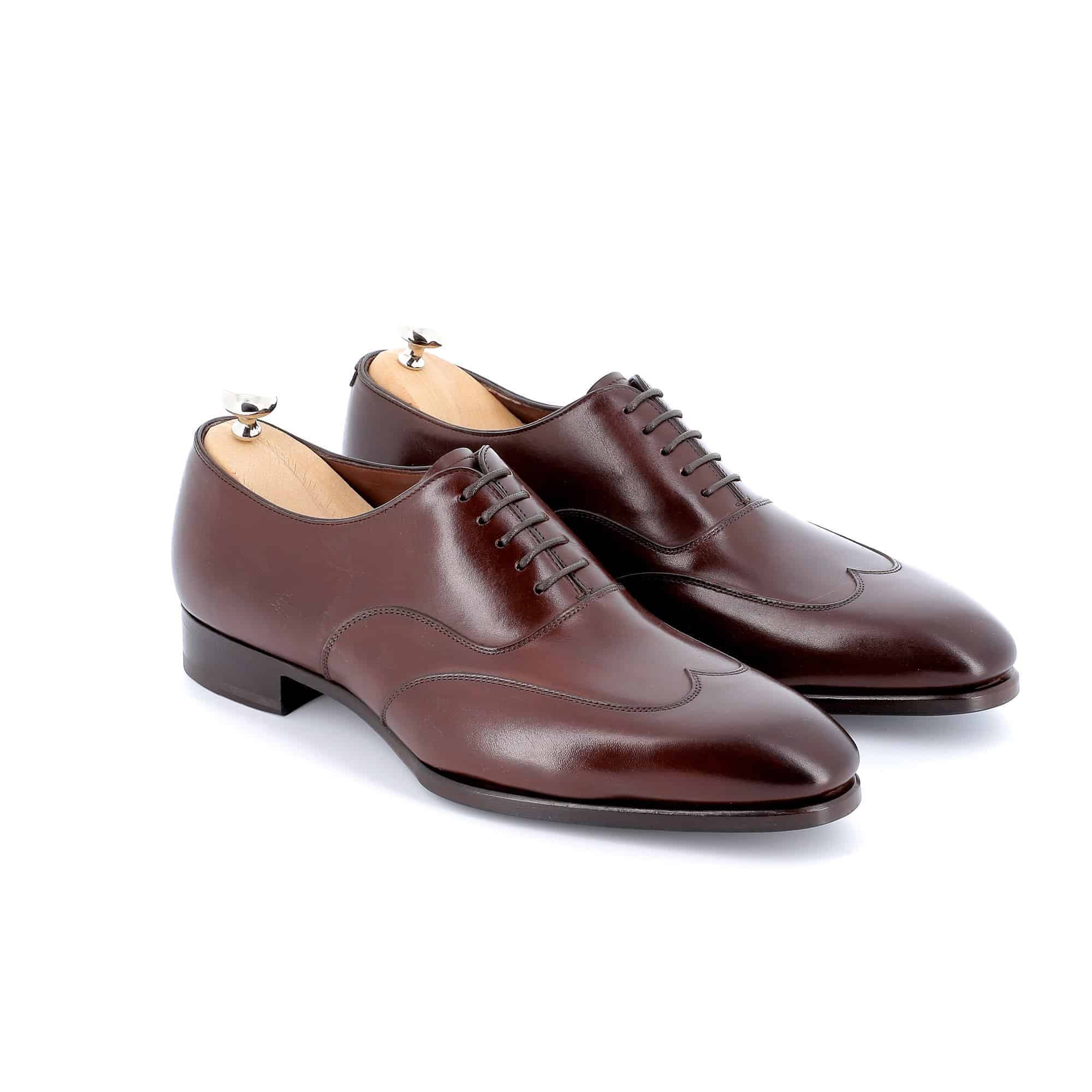 Chaussures Richelieu Arthur cuir marron semelles cuir