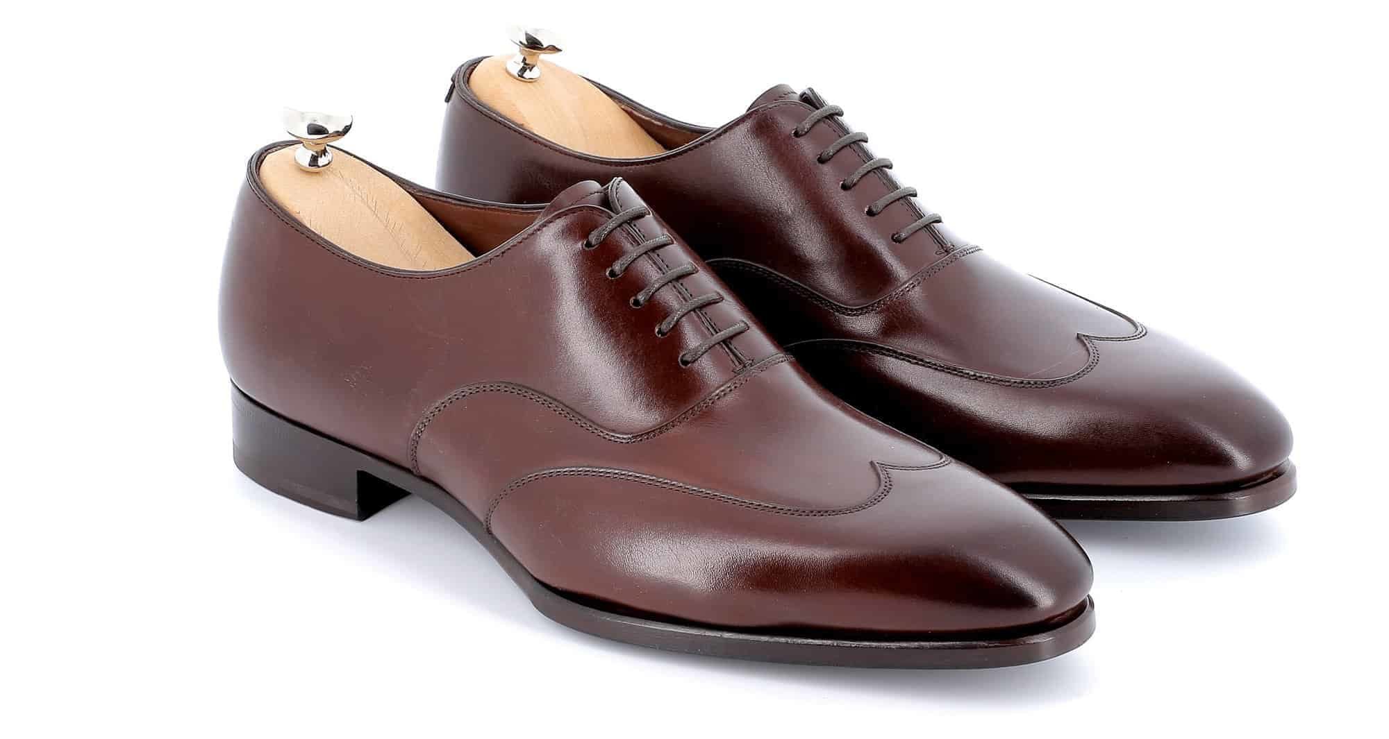 Chaussures Richelieu Arthur cuir marron semelles cuir