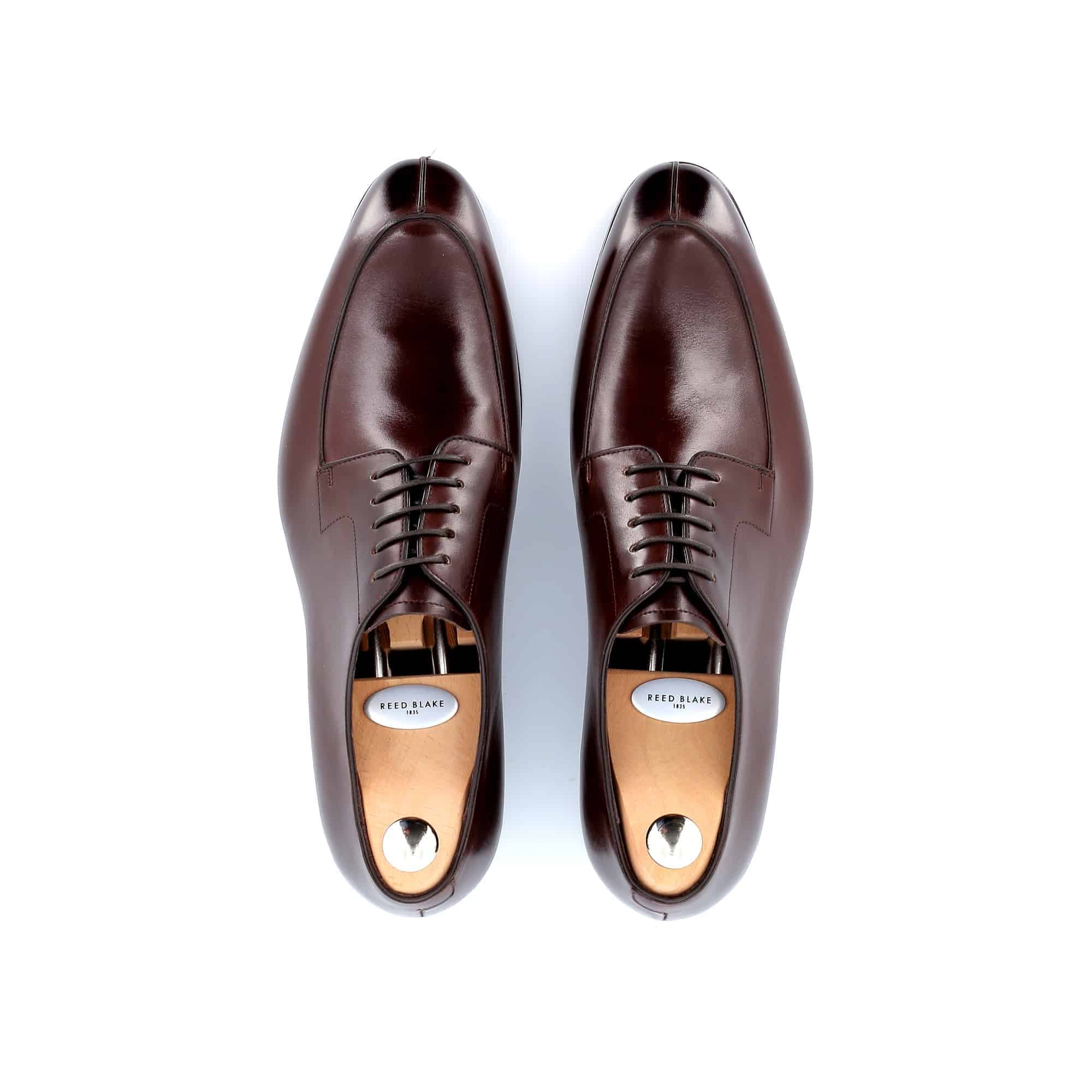 Derby Carter cuir marron semelles cuir