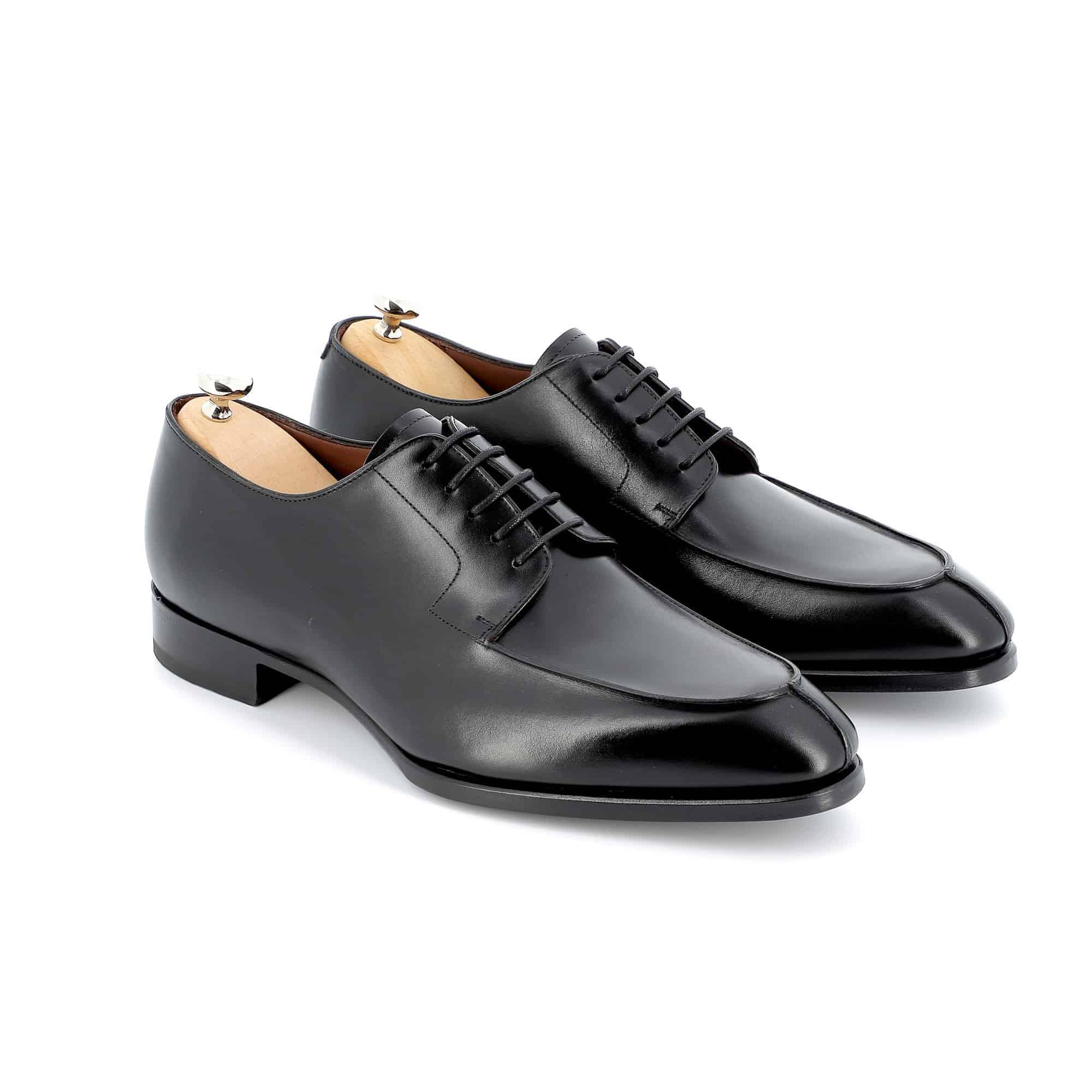 Derby Carter cuir marron semelles cuir