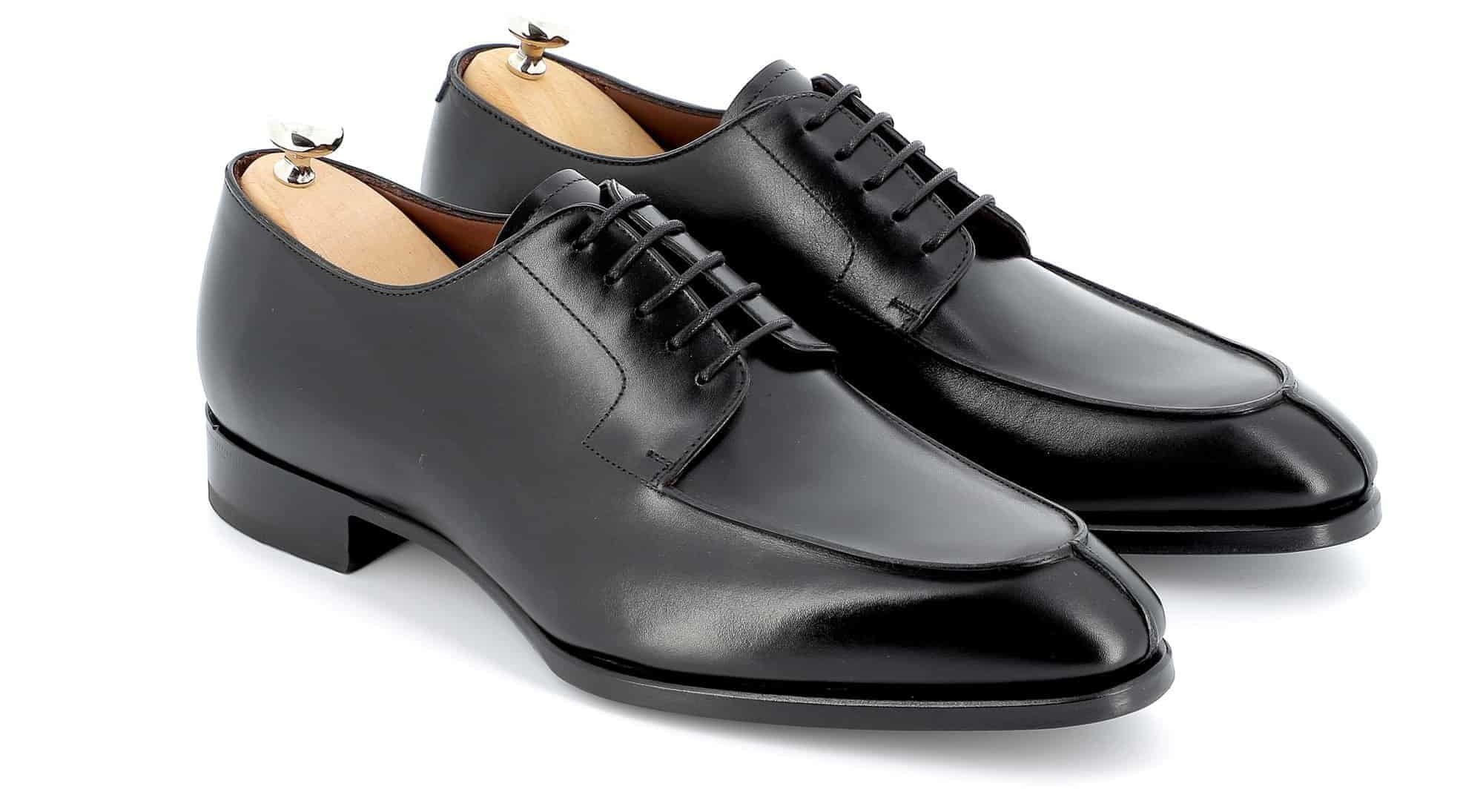 Derby Carter cuir marron semelles cuir