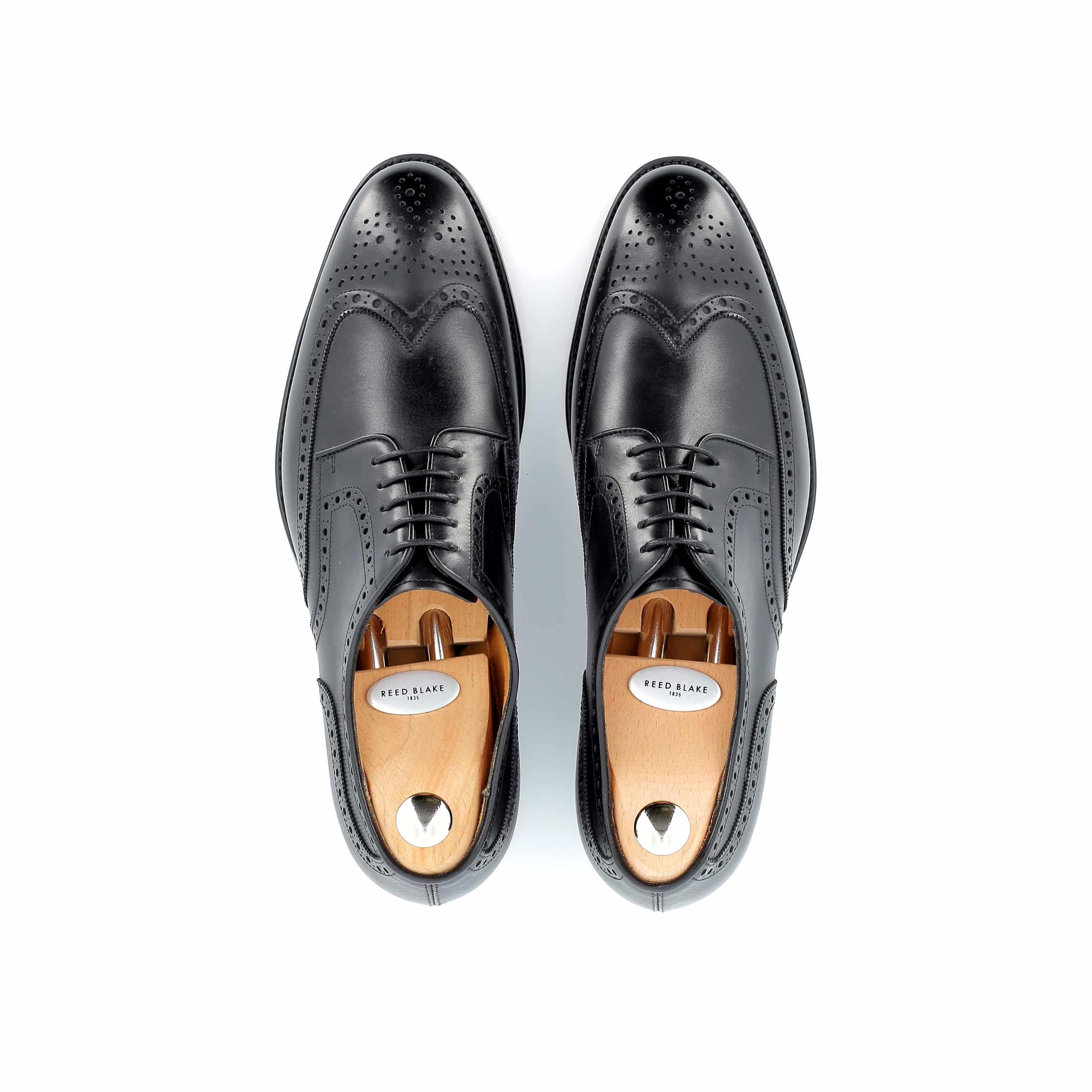 Derby Franklin cuir noir semelles cuir
