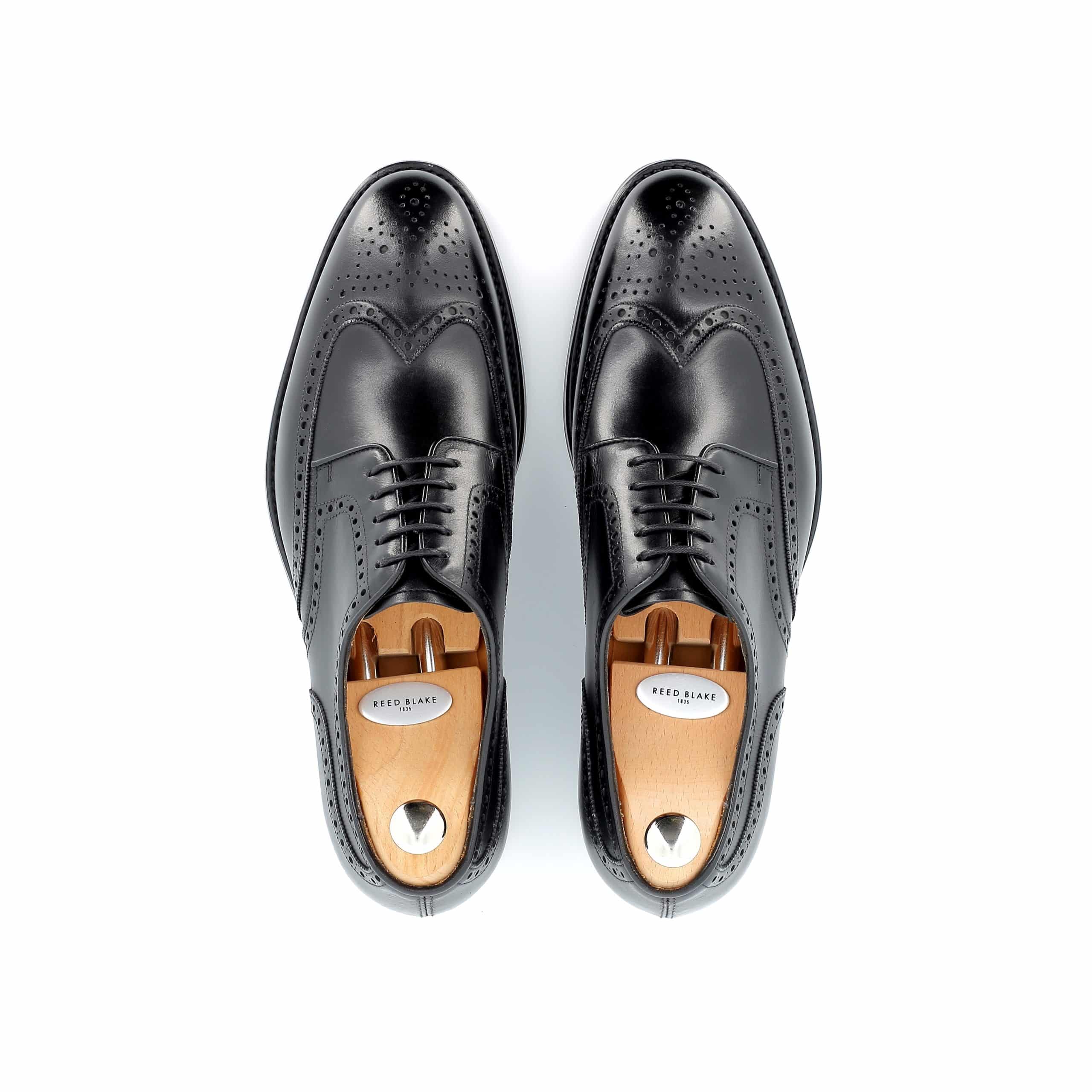 Derby Franklin cuir noir semelles cuir