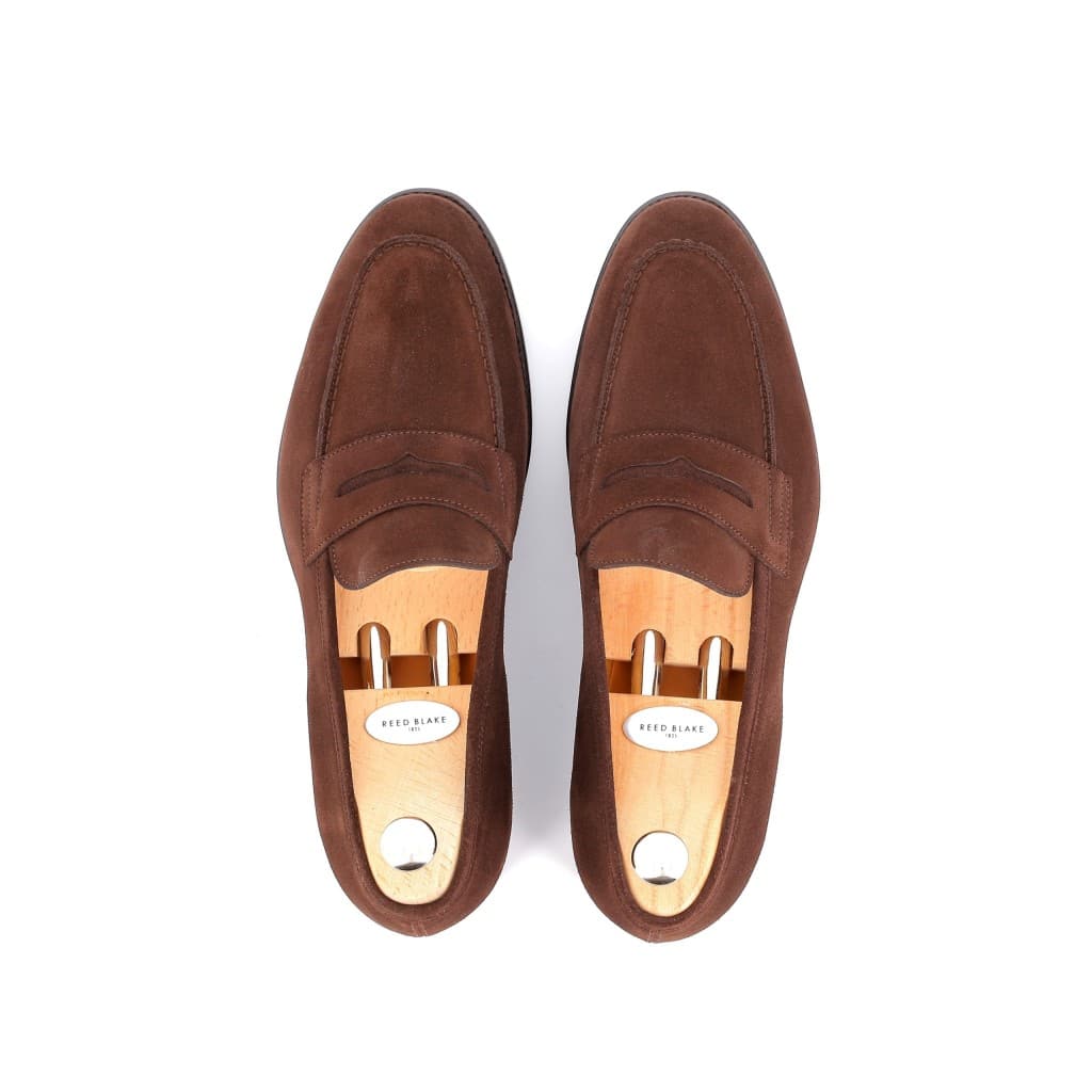Mocassins George daim marron semelle cuir