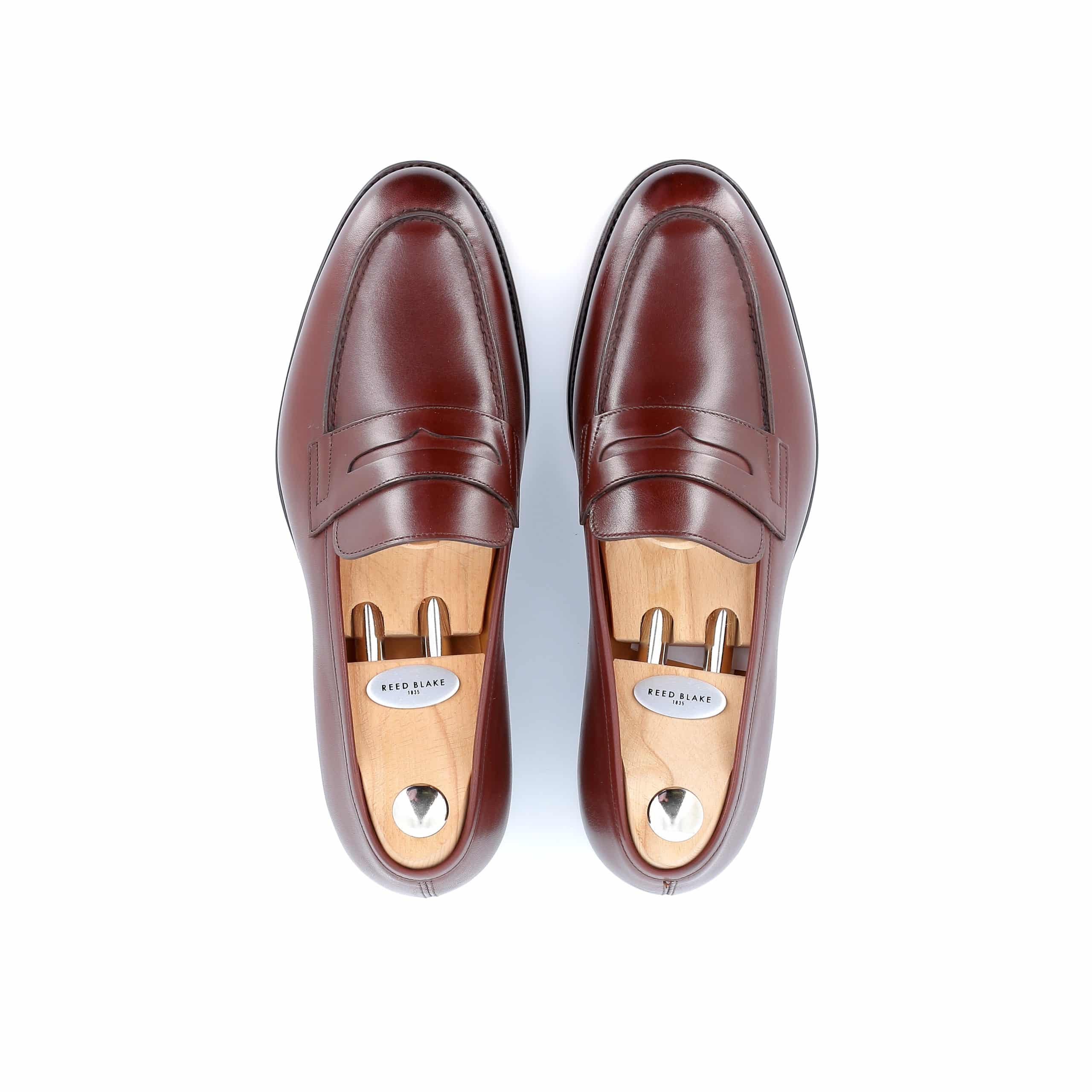 Mocassins George cuir marron semelle cuir