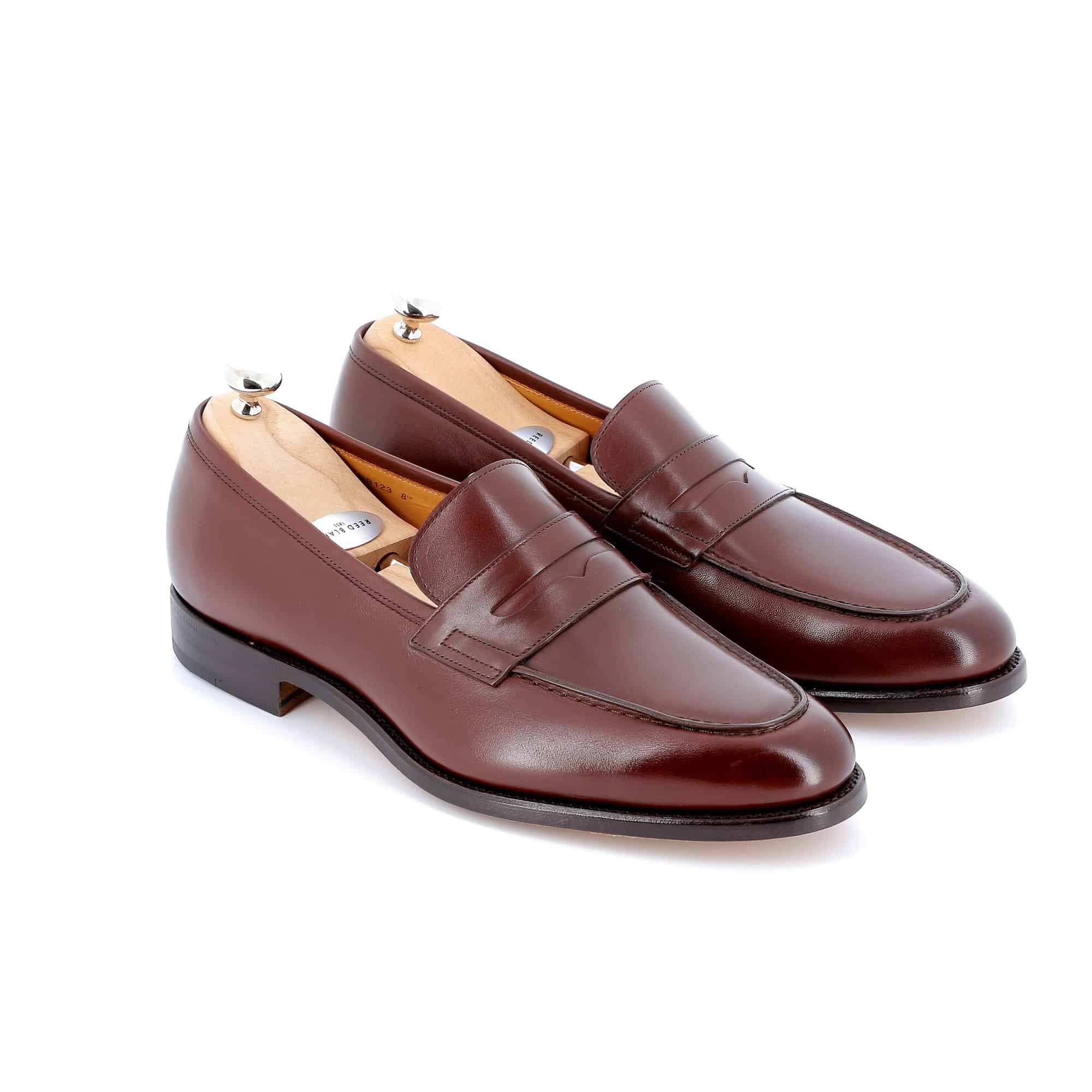 Mocassins George cuir marron semelle cuir