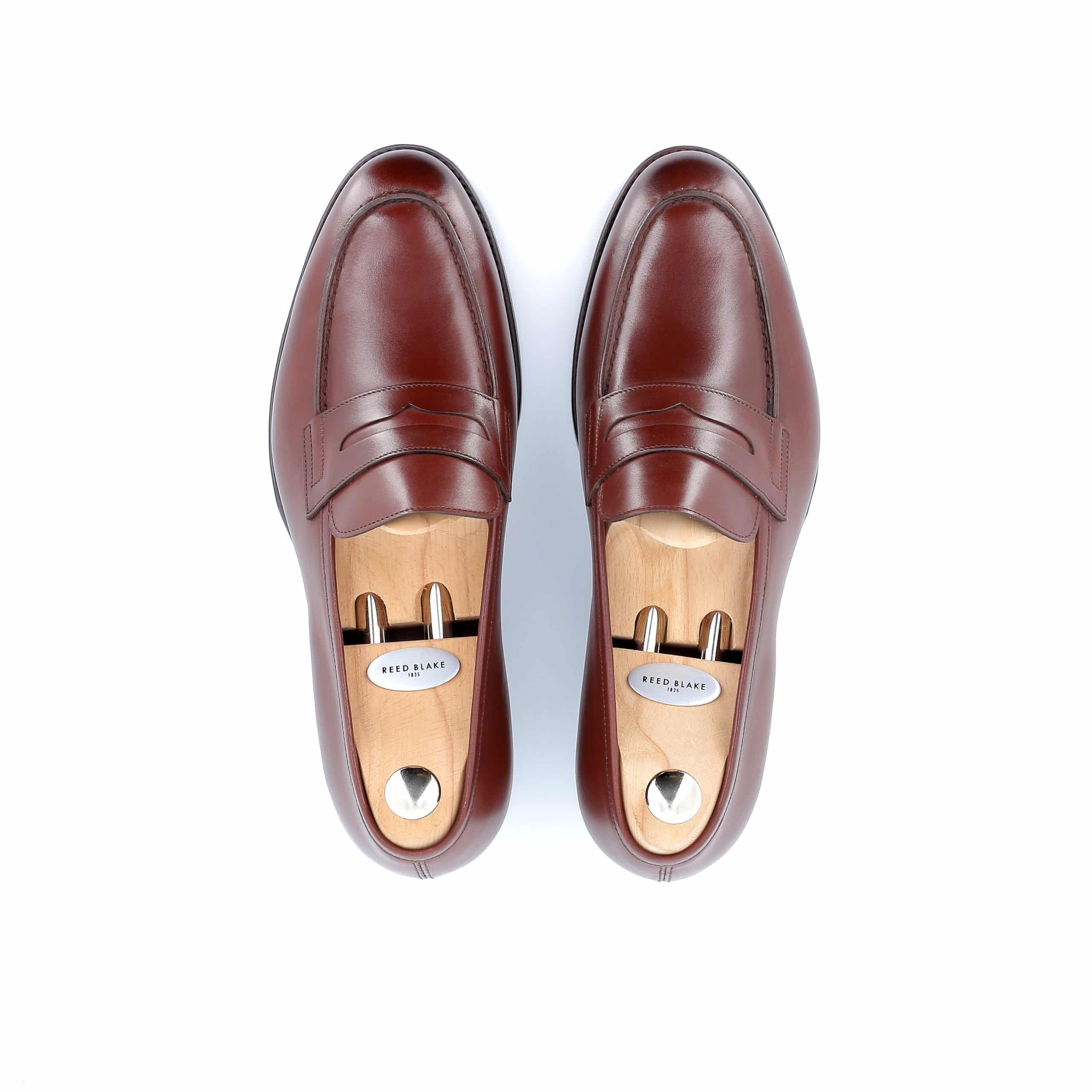 Mocassins George cuir marron semelle cuir