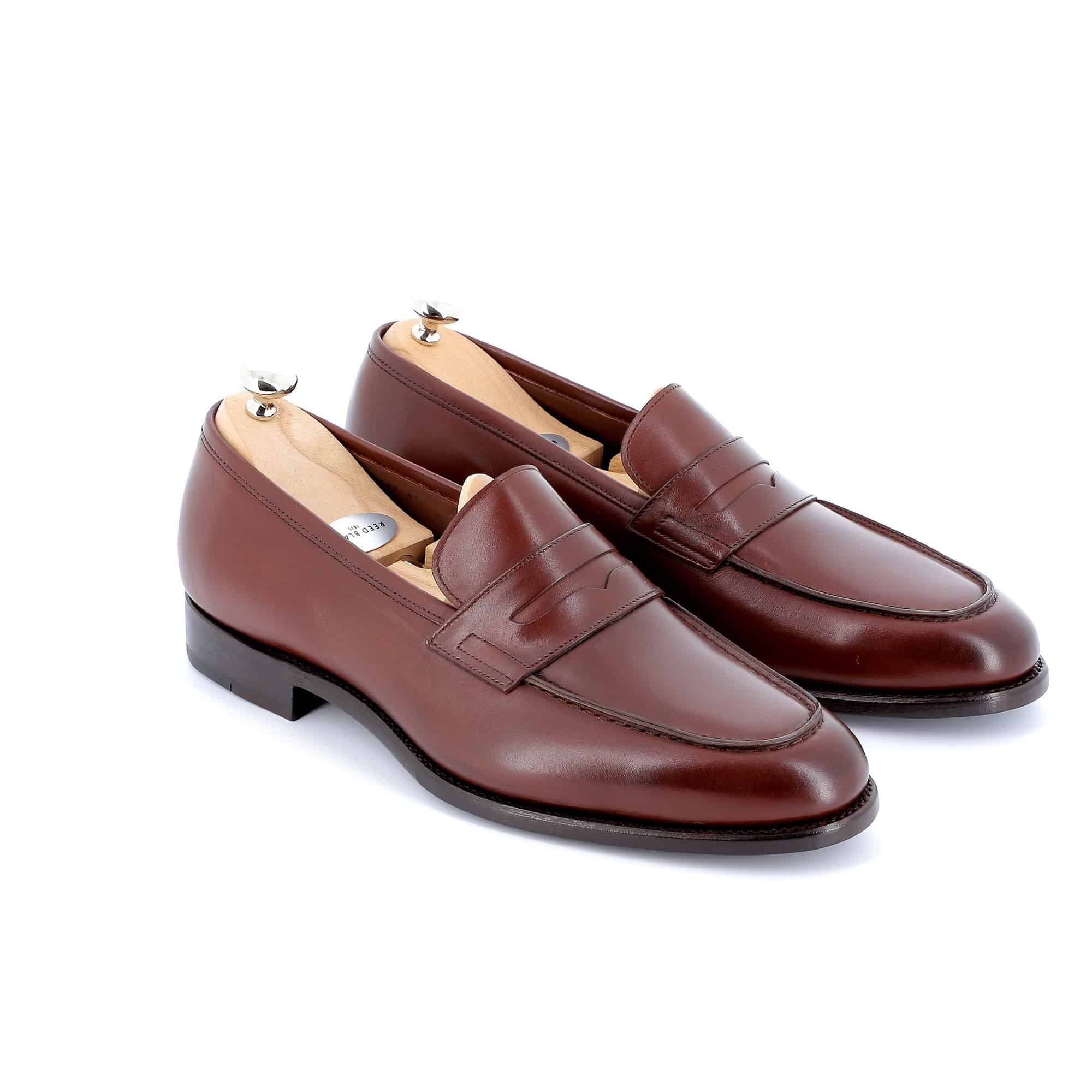 Mocassins George cuir marron semelle cuir