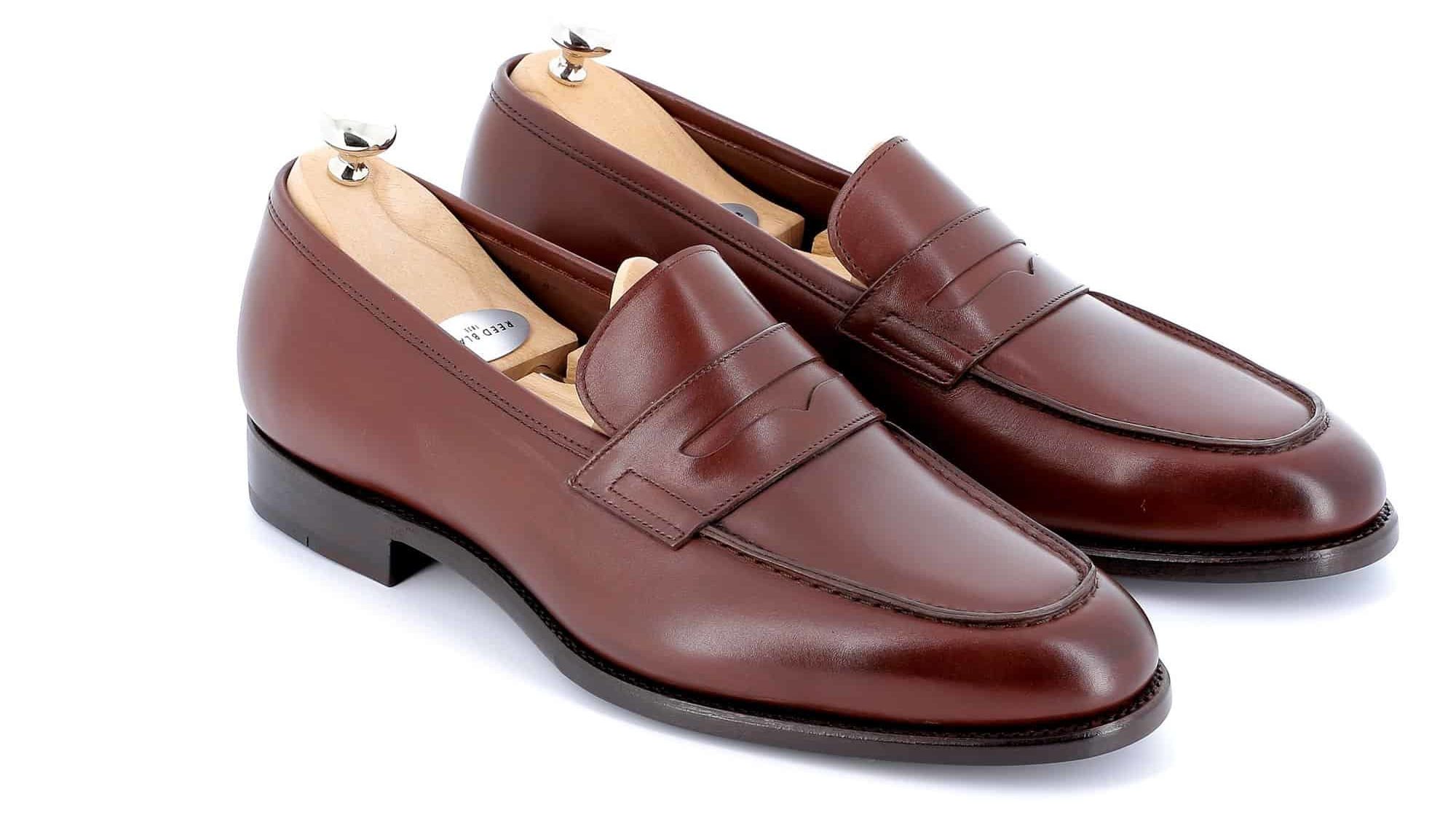 Mocassins George cuir marron semelle cuir