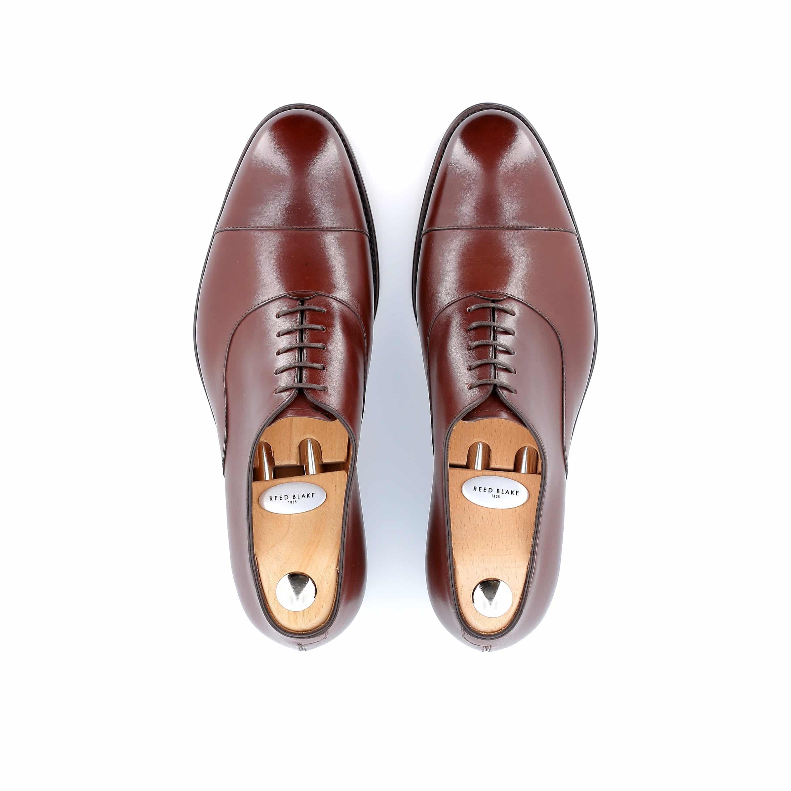 Chaussures Richelieu James cuir marron semelles cuir