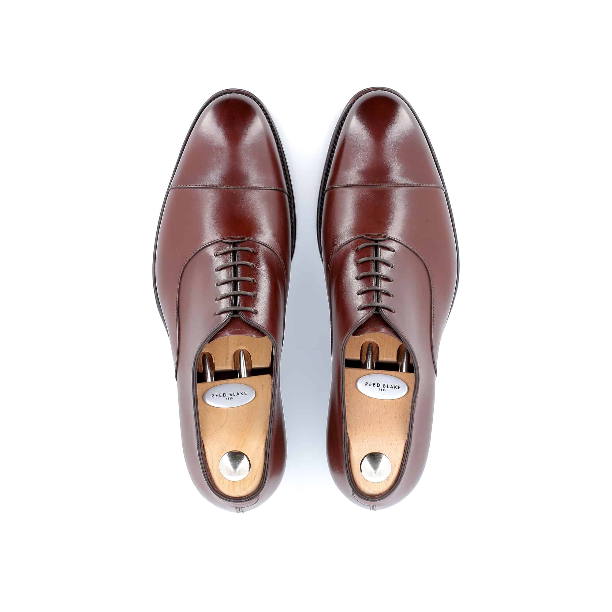 Richelieu James cuir marron semelles cuir