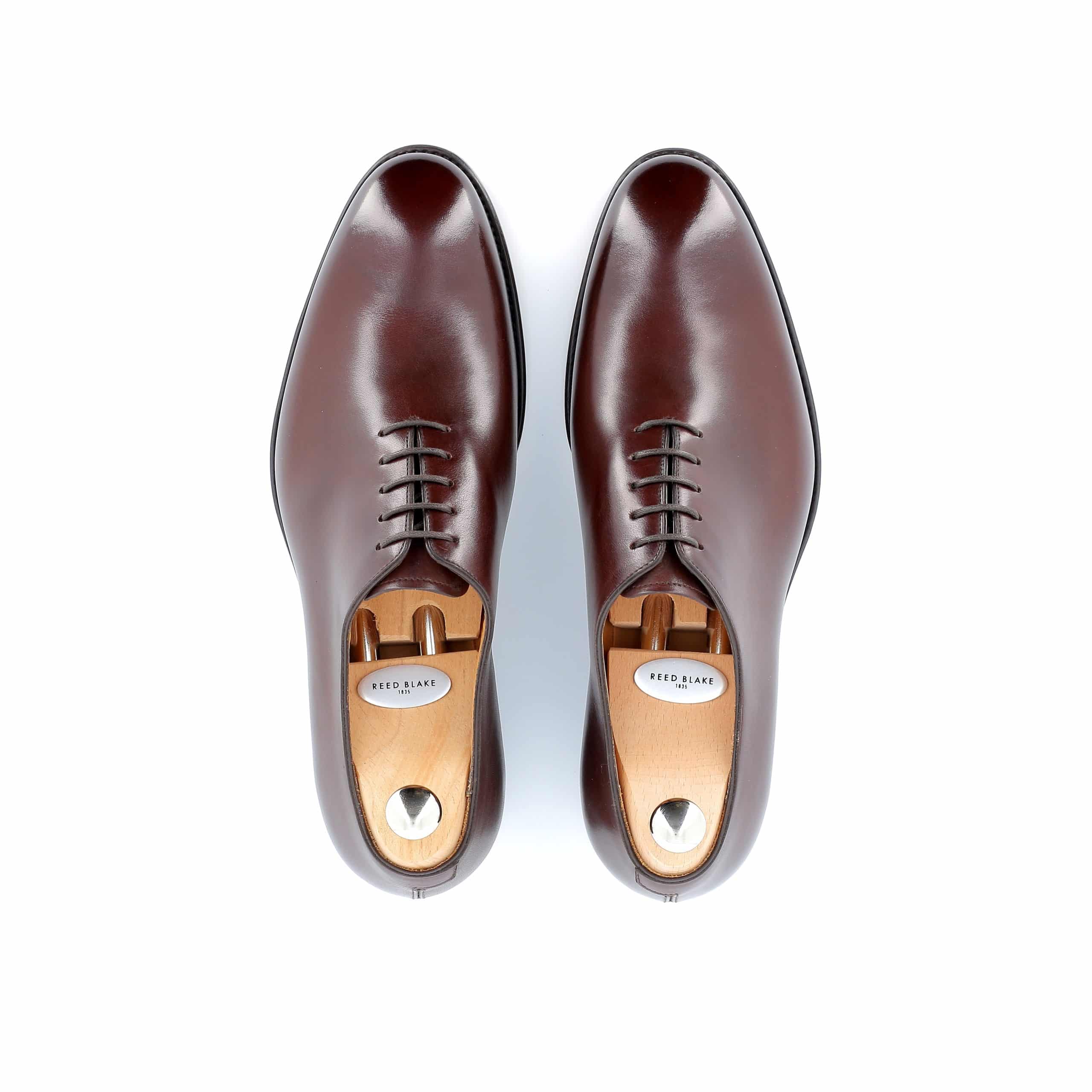 Richelieu Newton cuir marron semelles cuir
