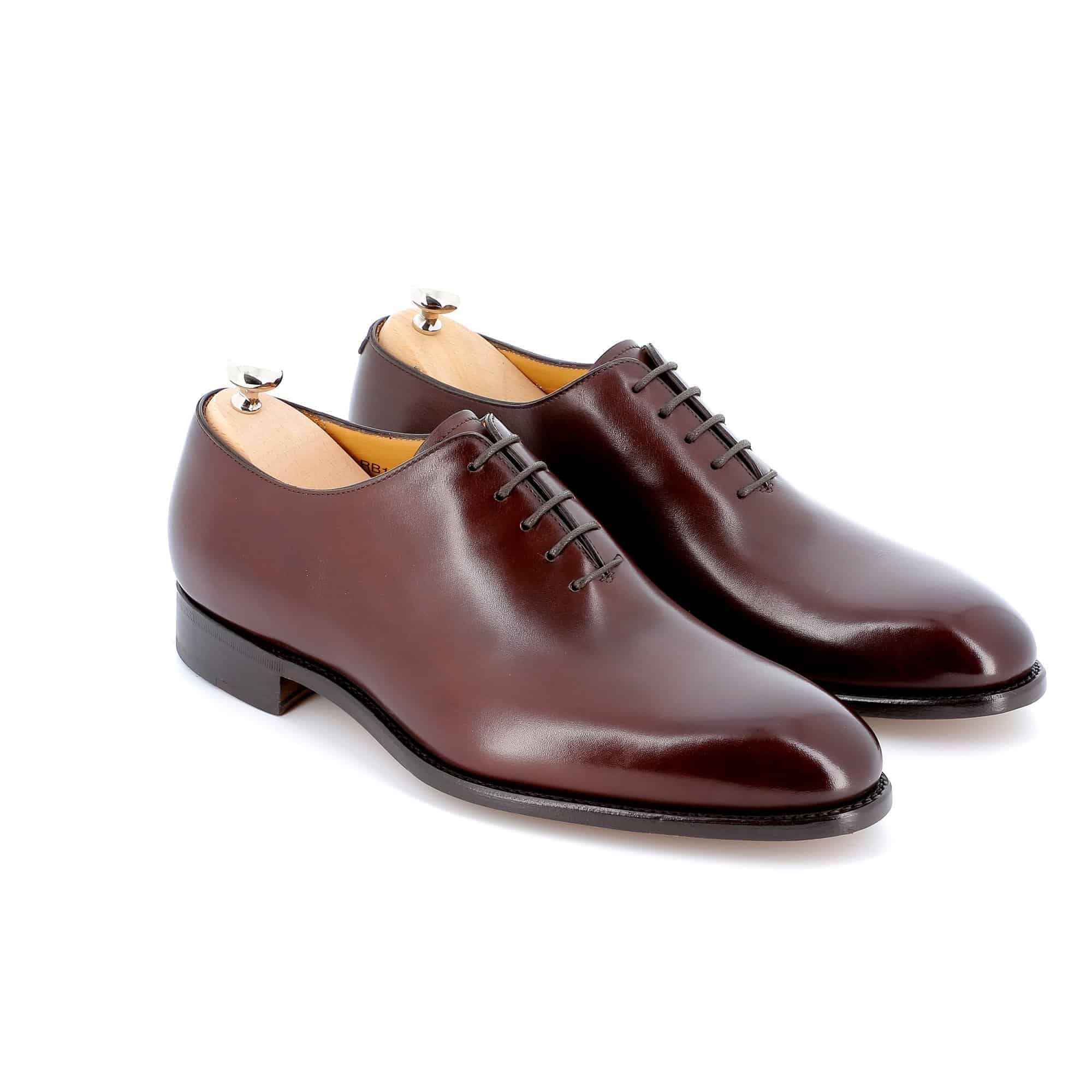 Richelieu Newton cuir marron semelles cuir