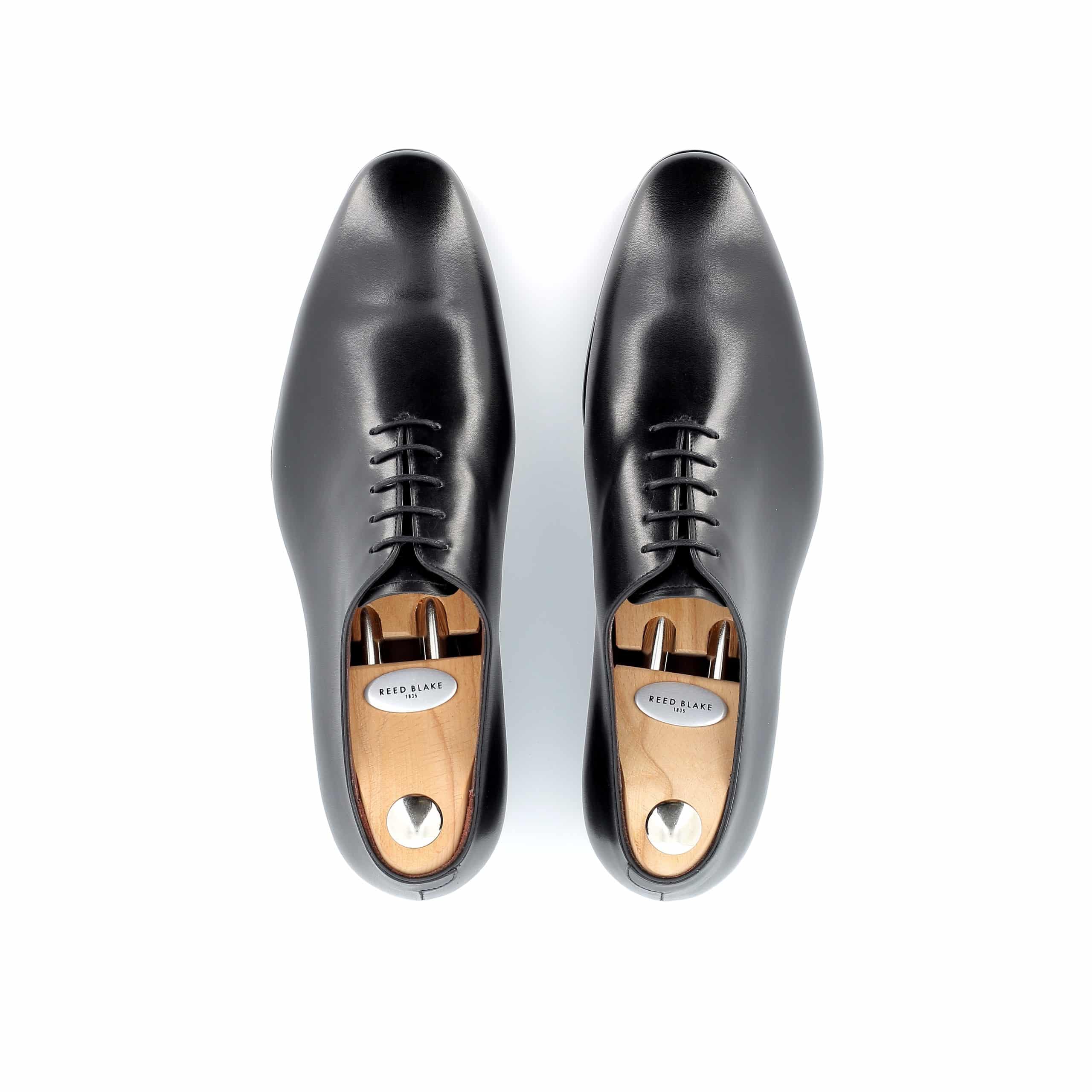 Richelieu William cuir noir semelles cuir