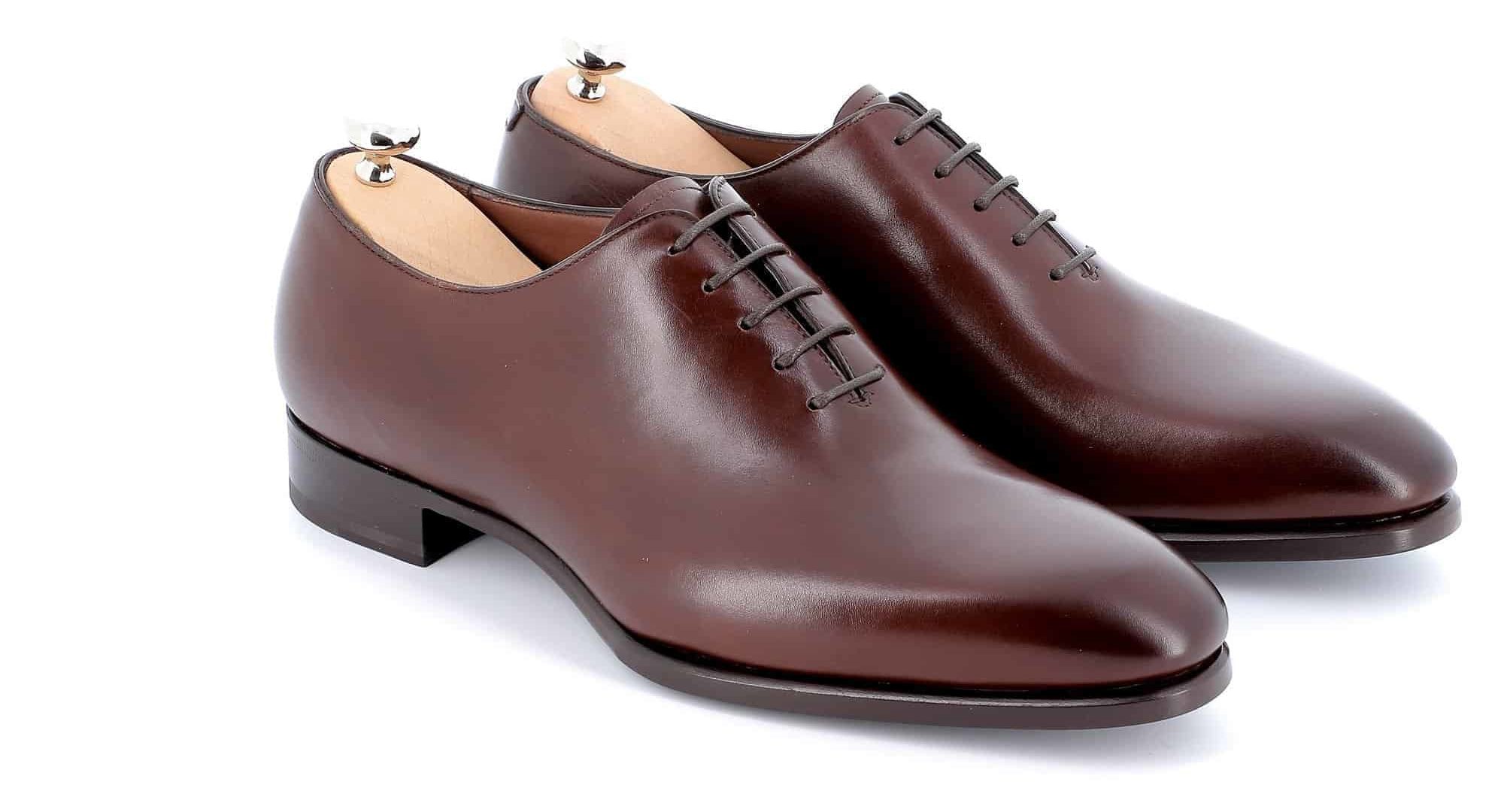 Richelieu William cuir marron semelles cuir