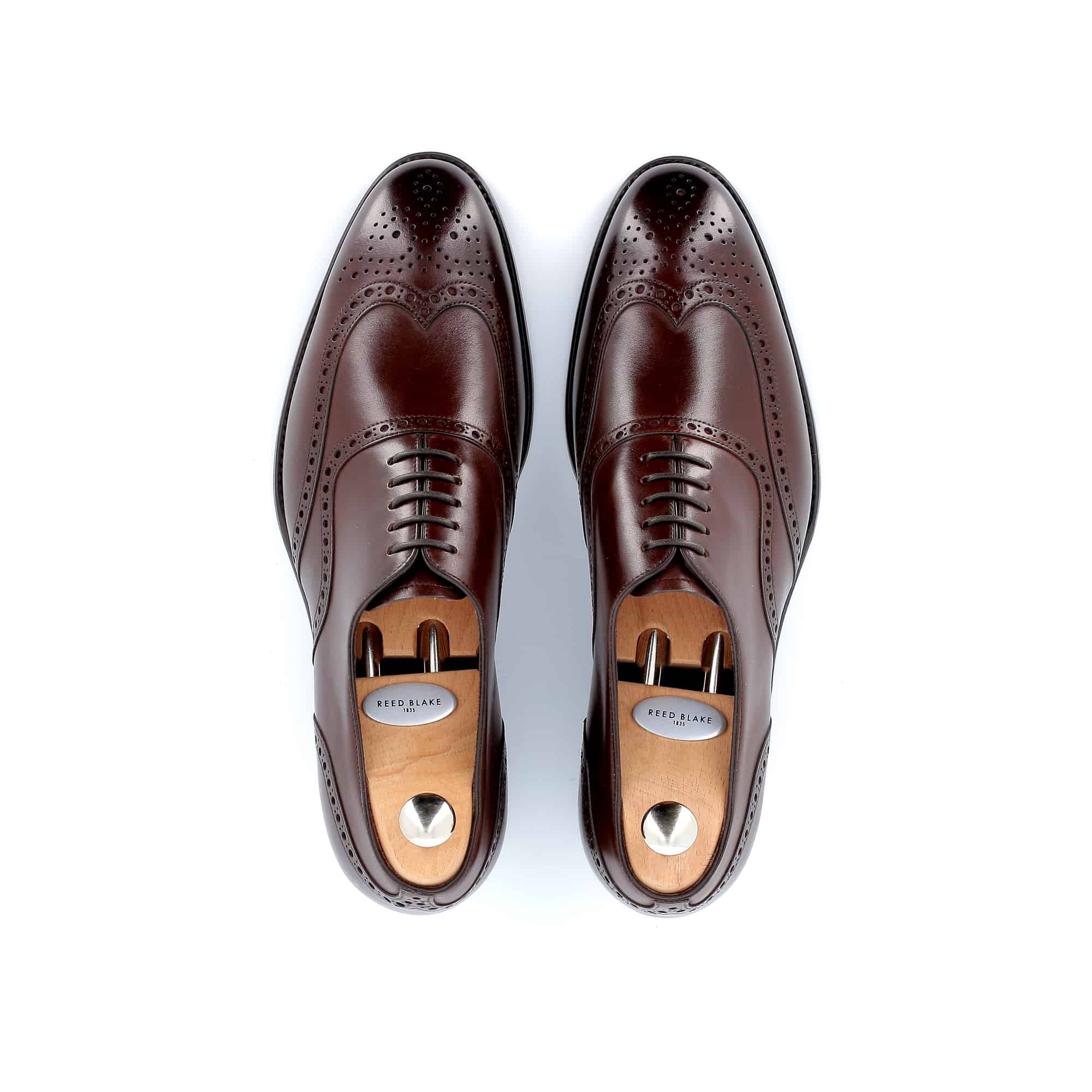 Richelieu Neville cuir marron semelles cuir