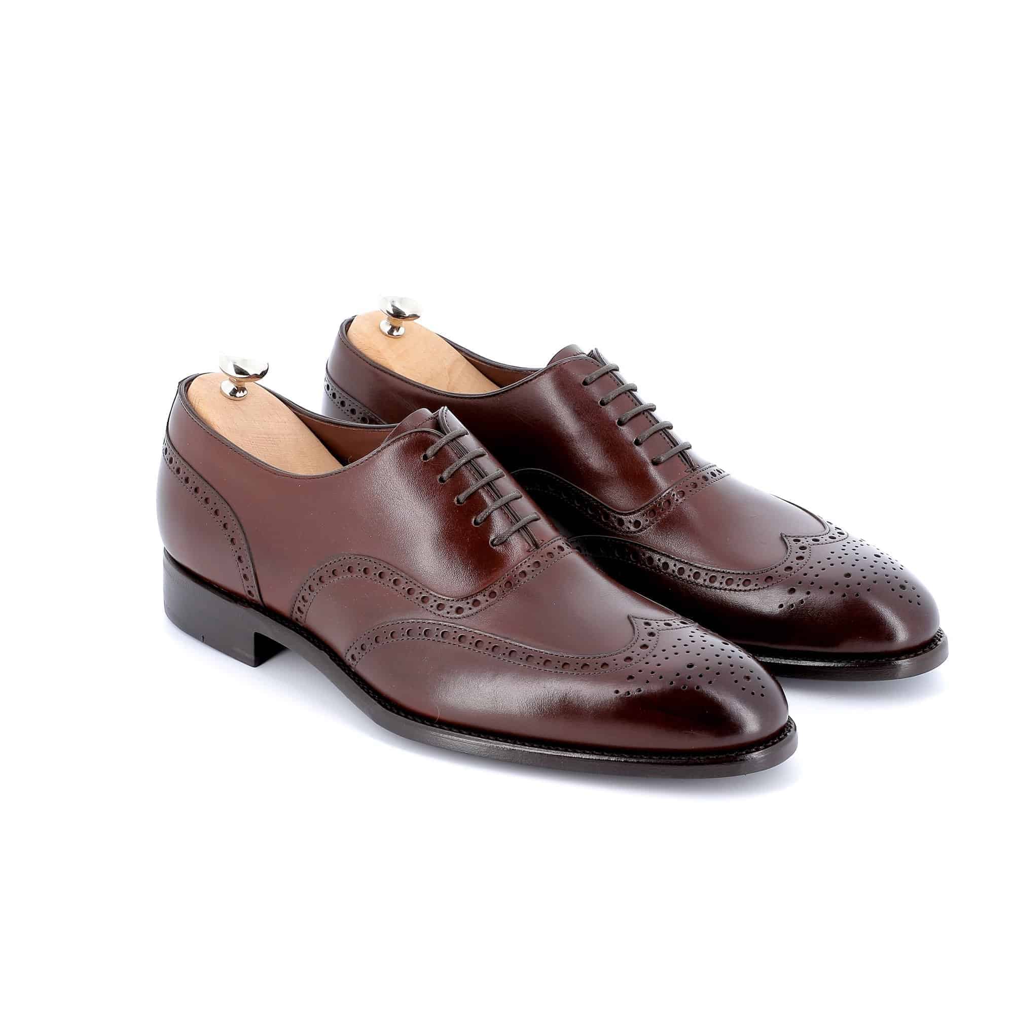 Richelieu Neville cuir marron semelles cuir