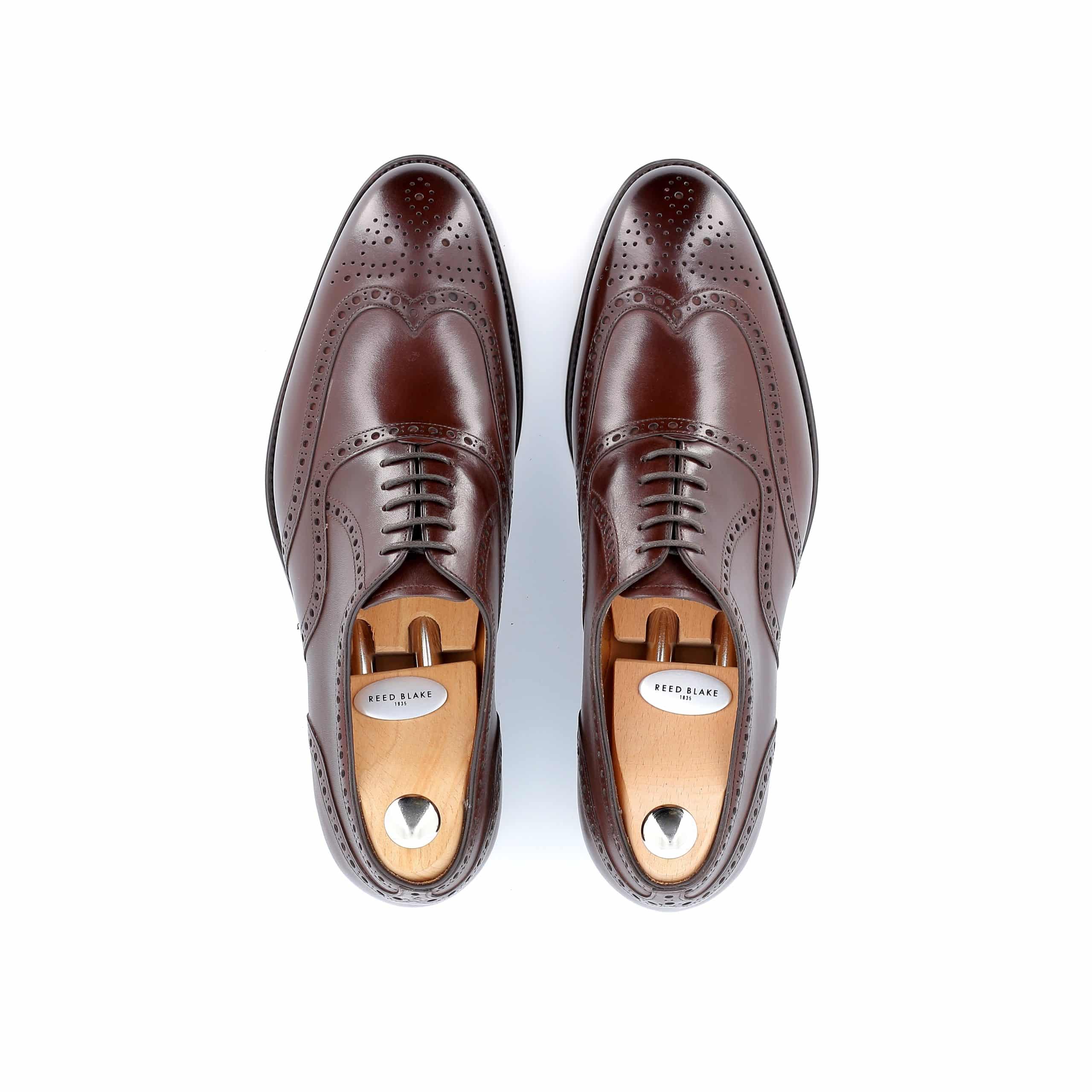 Richelieu Winston cuir marron semelles cuir