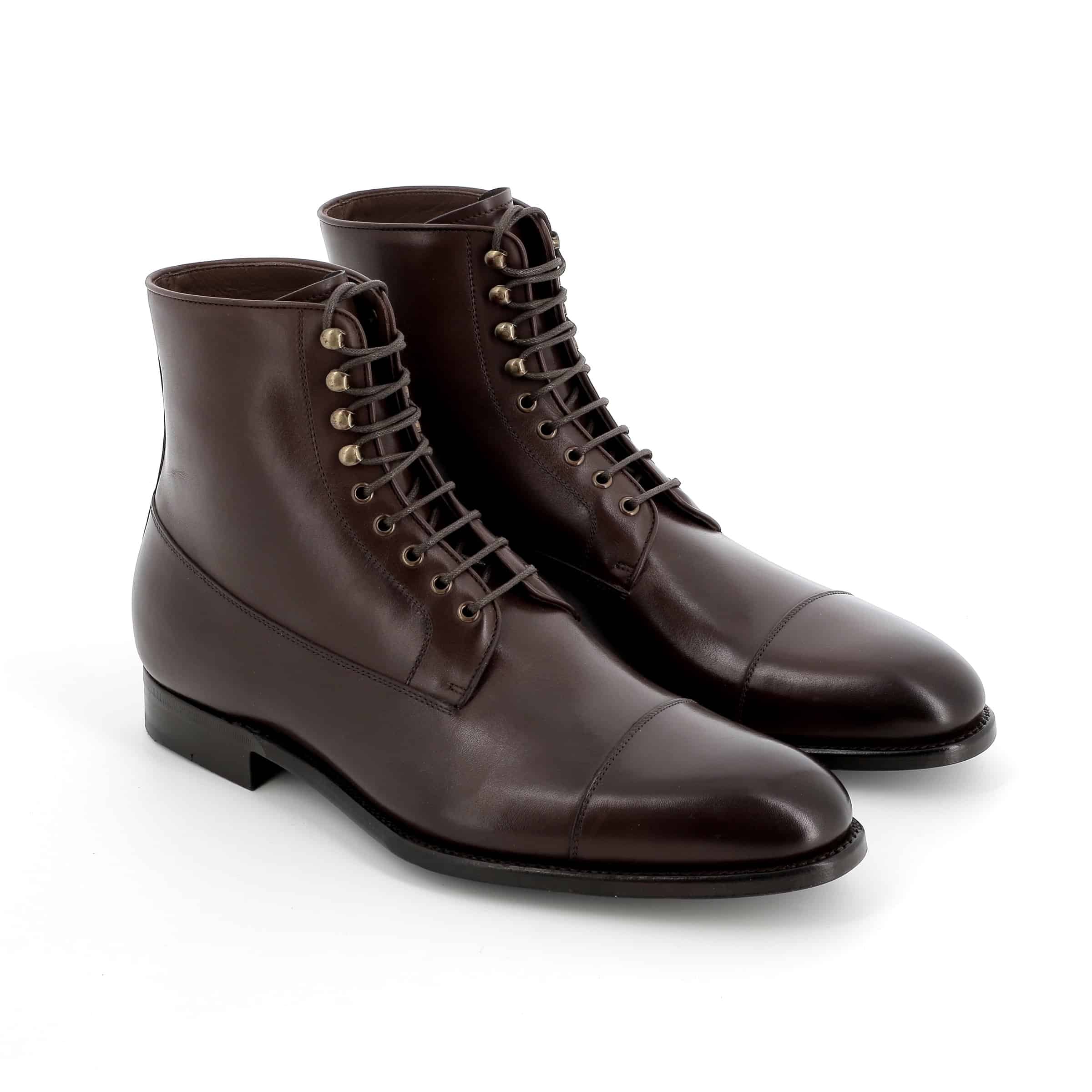 Bottines Jefferson Super Premium cuir marron semelles cuir