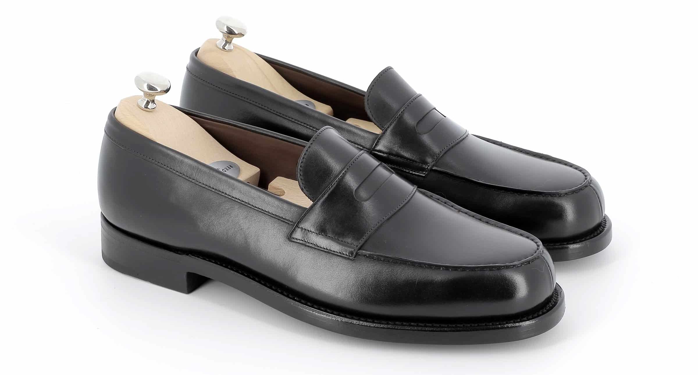 Mocassins Owen Super Premium cuir noir semelles cuir