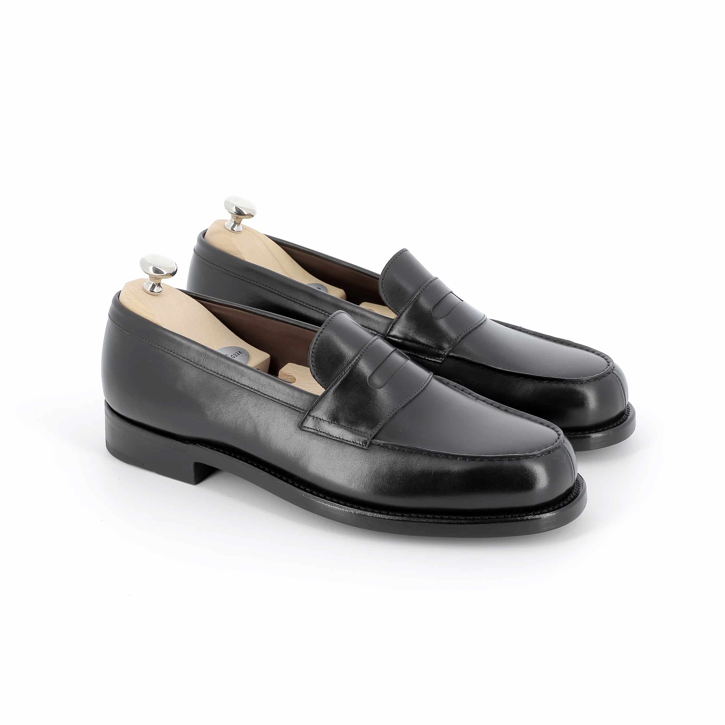 Mocassins Owen Super Premium cuir noir semelles cuir