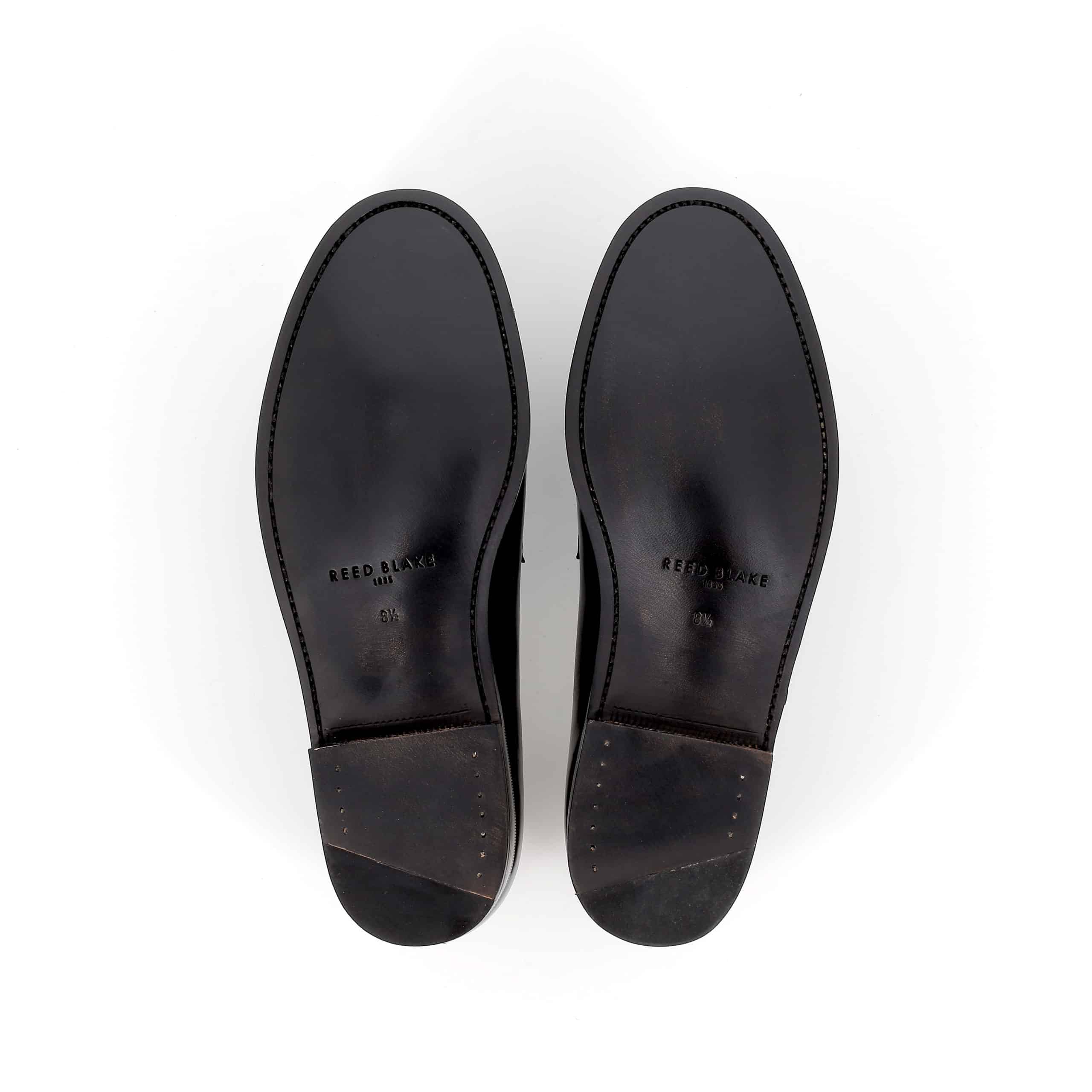 Mocassins Owen Super Premium cuir noir semelles cuir