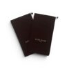 Deux pochettes en tissu marron REED BLAKE